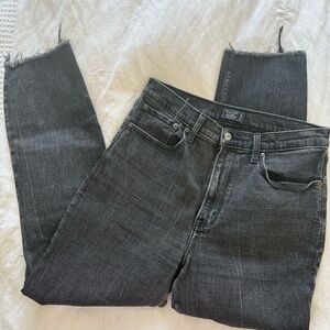 Abercrombie & Fitch Black Ankle Cropped Jeans